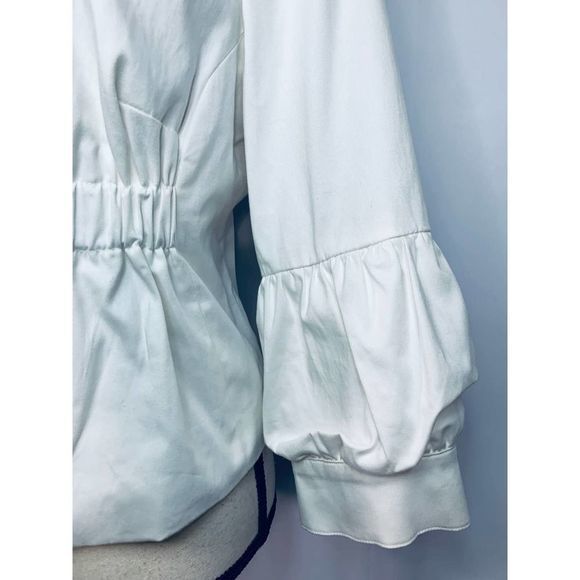 Tribal Extensible‎ Stretch Ivory Jacket Puff Sleeve Small - Picture 4 of 6